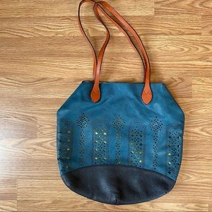 Blue & Chartreuse Bag